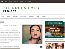 Tablet Screenshot of greeneyesproject.com